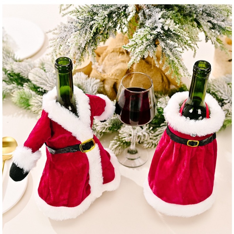 Favourite Christmas Decorations for Home Santa Claus Wine Bottle Cover Snowman Stocking Gift Holders Xmas Navidad Decor New Year