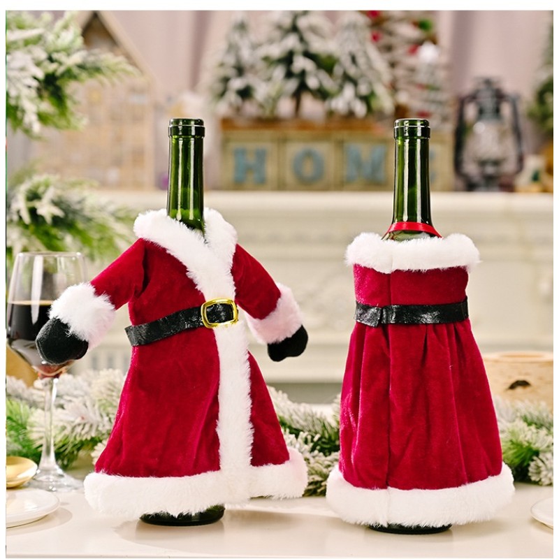 Favourite Christmas Decorations for Home Santa Claus Wine Bottle Cover Snowman Stocking Gift Holders Xmas Navidad Decor New Year