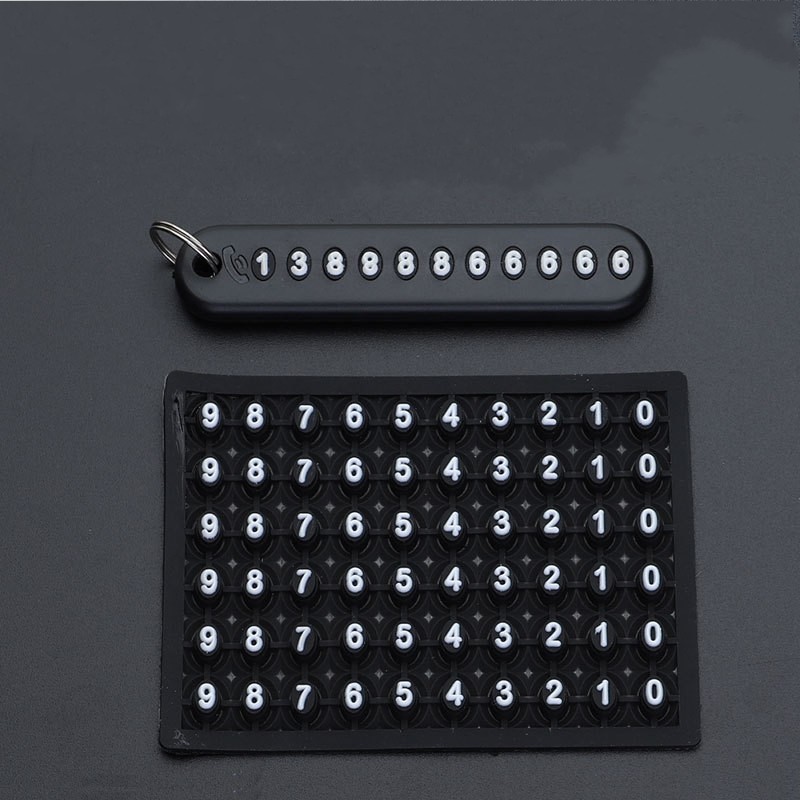 Flash Sale Anti-Lost Car Key Pendant Split Rings Keychain Phone Number Card Keyring Auto Vehicle Key Chain Car Accessories