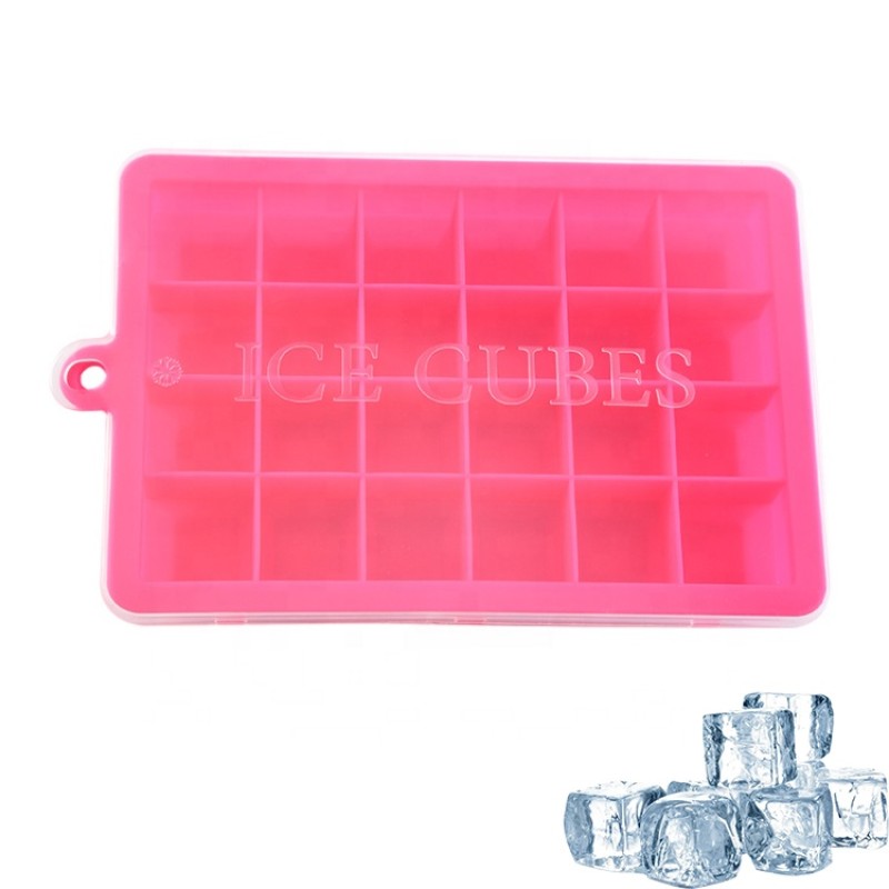 Hot Selling Silicone Large Ice Tray Ice Trays for Freezer With Lids Mini Ice Maker