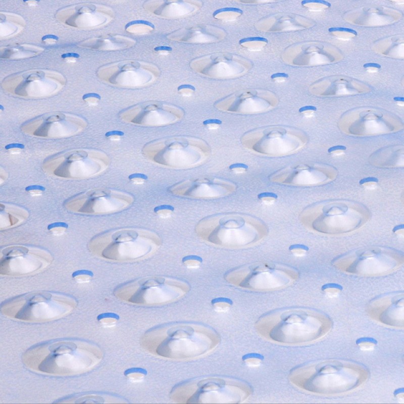 Hot Selling Extra Large PVC Bathroom Mats Non-Slip Shower Tub Mat Suction Cups Machine Washable Bathtub Drain Holes Plants