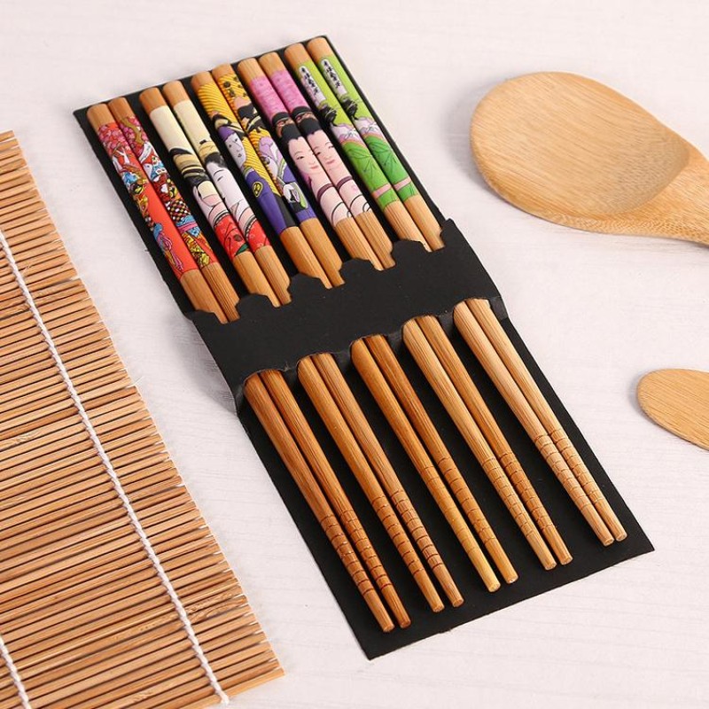 Factory New Design 4Pcs/set Bamboo Sushi Making Kit Family Office Party Homemade Sushi Gadget for Food Lovers