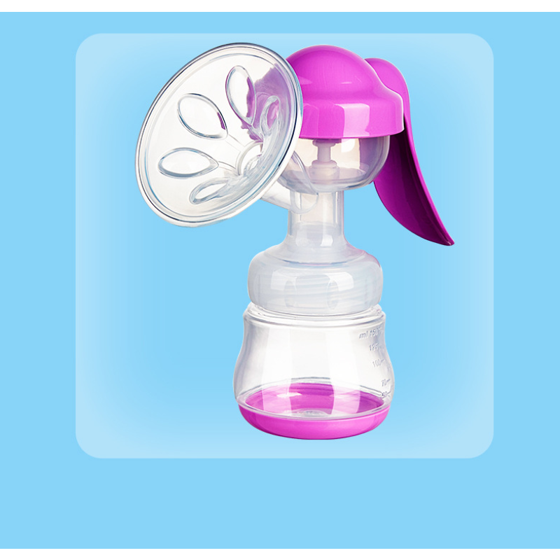 Cheap Price Baby Breastfeeding Pump Single Manual Breast Milk Pump With Feeding Bottle