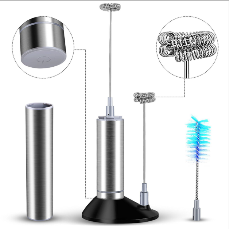 Milk Frother Handheld Foam Maker, Espresso Coffee With Frother Milk, Milk Frother Handheld Perfect for the Best Latte