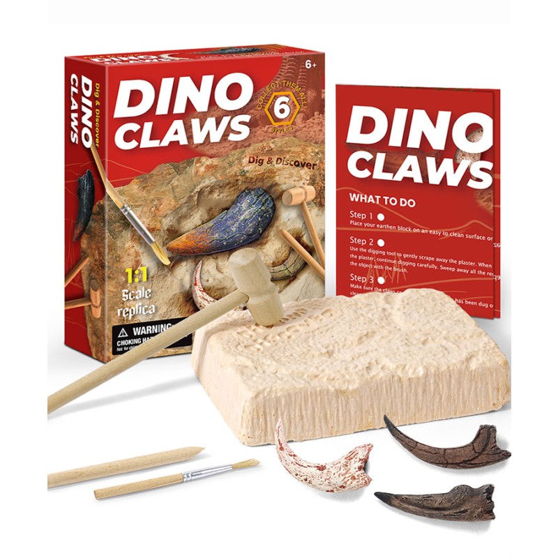 Dinosaur Claw Children'S Handmade Diy Tyrannosaurus Rex Skeleton Simulation Fossil Archaeological Excavation Toys
