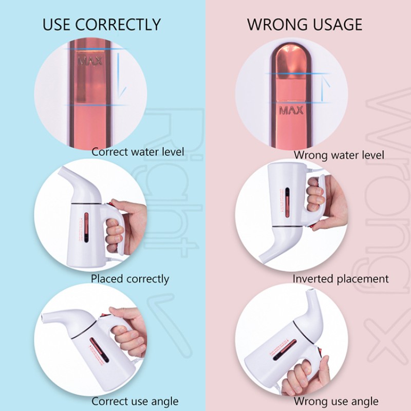 Home Office Travel Portable Handheld 700W Steamer  Mini Steam Brush Steam Iron Removes Wrinkle Steamer