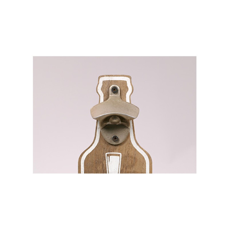 Hot Selling Tool Kitchen Rustic Wood Wall Mounted Beer Bottle Opener with Catcher Wood Box and Wall Sign