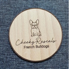 Custom Design Engraved Announcement Print Polyester Milestone Wood Card