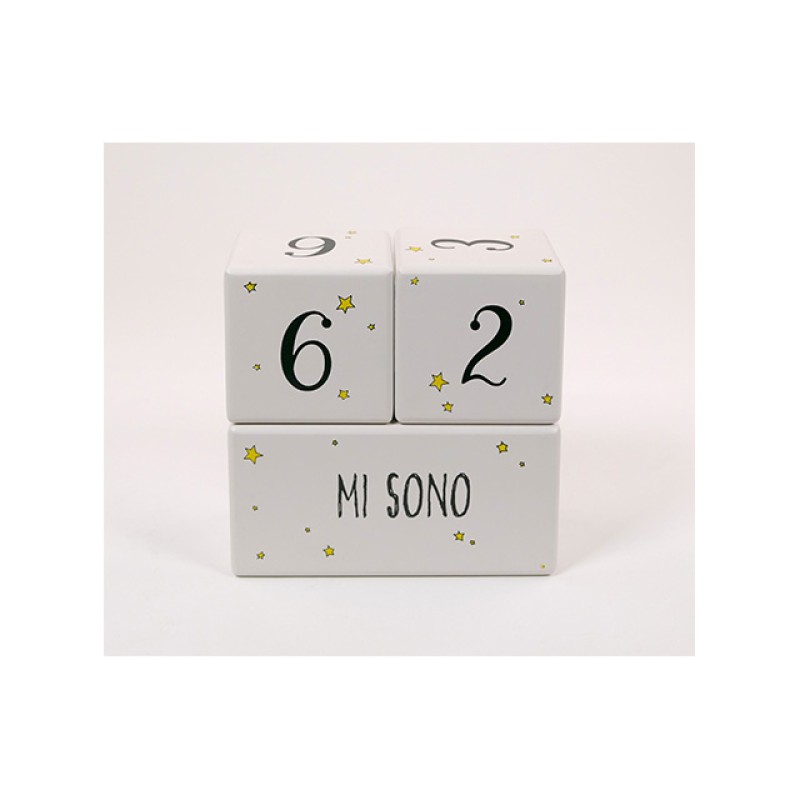 New Design Week Month Year Photo Prop Solid Wood Natural Baby Milestone Blocks