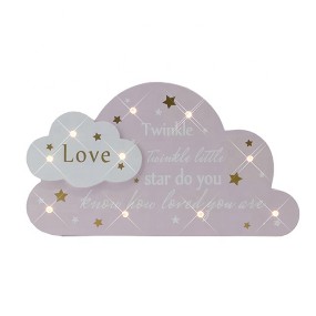 China Wholesale Wooden Cloud LED Night Light Marquee Cloud Sign Battery Operated Table Lamp