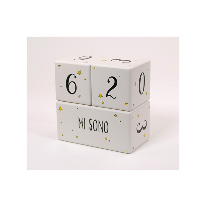 New Design Week Month Year Photo Prop Solid Wood Natural Baby Milestone Blocks