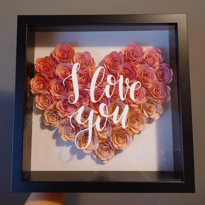 Shadow Box 4x6 Photo Frame with HD Plexiglass Deep Wood Memory Box Flower Display Case