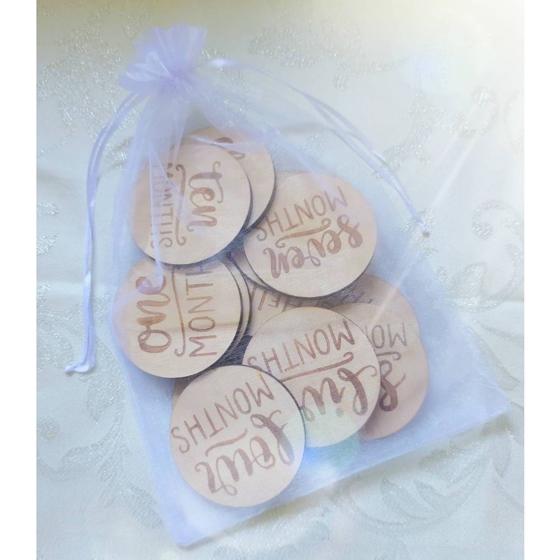 Custom Design Engraved Announcement Print Polyester Milestone Wood Card