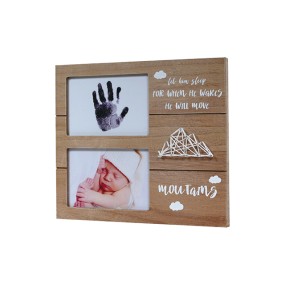 Custom Non-Toxic No-Bake Clay Deluxe Baby Footprint and Handprint Baby Frame Kit
