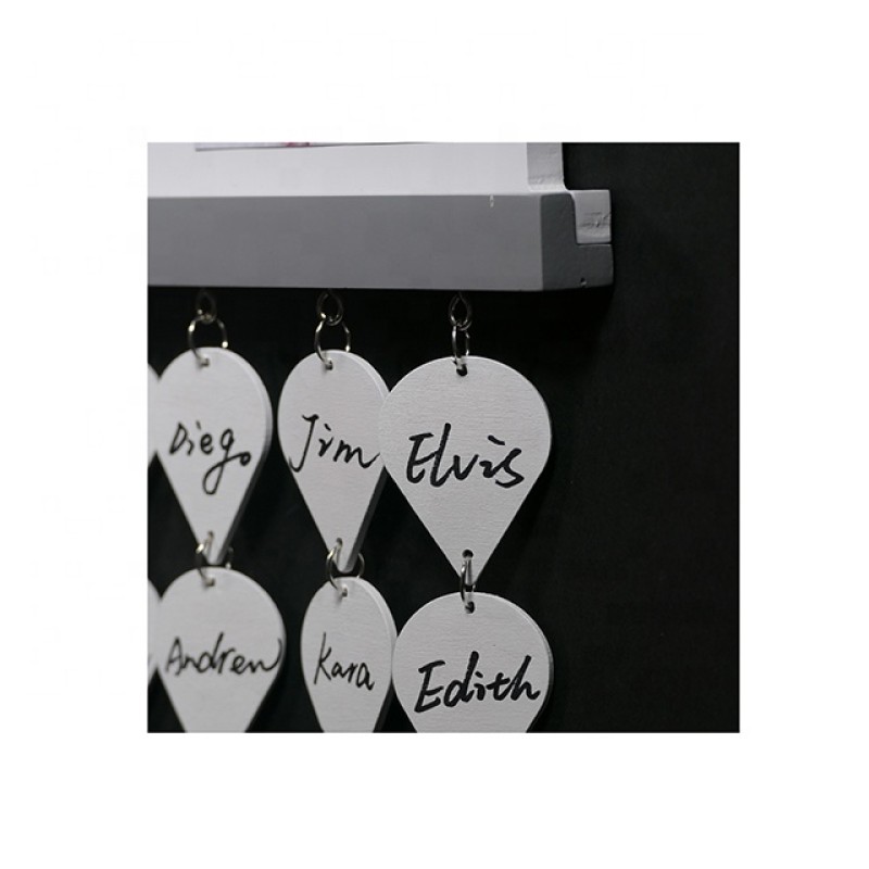 Custom Personalized Baby Shower Signature Guest Book with Wood Frame and Die-Cut Cards