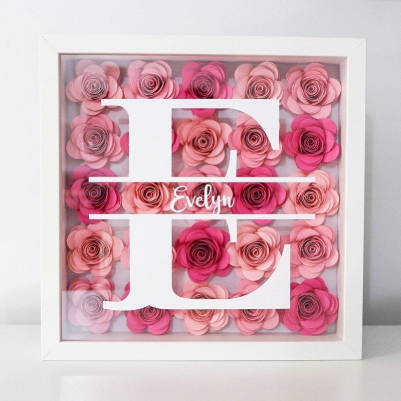 Wholesale Large Natural Wood Frame 3D Depth Square White Shadow Box Picture Frame 5x5