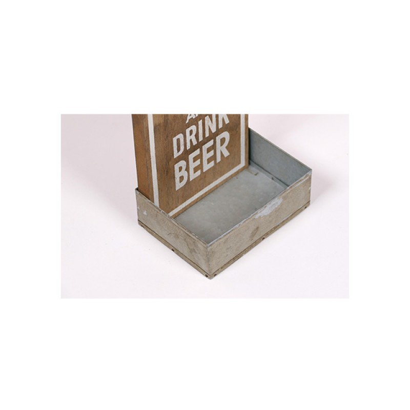 Hot Selling Tool Kitchen Rustic Wood Wall Mounted Beer Bottle Opener with Catcher Wood Box and Wall Sign