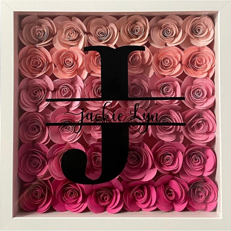 Shadow Box 4x6 Photo Frame with HD Plexiglass Deep Wood Memory Box Flower Display Case