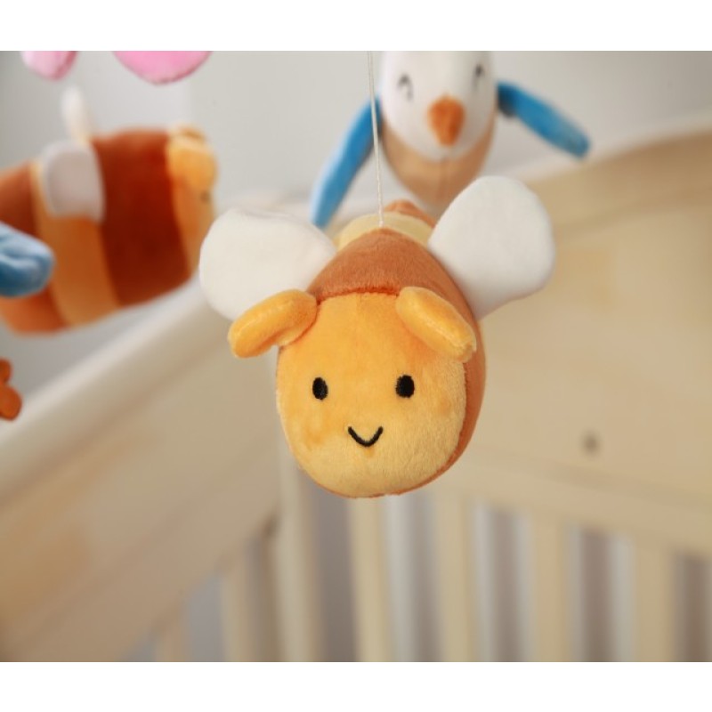 Nordic Style Children's Room Crochet Hanging Ornament Newborn Baby Crib Bird Flower Hanging Mobile Baby Toy