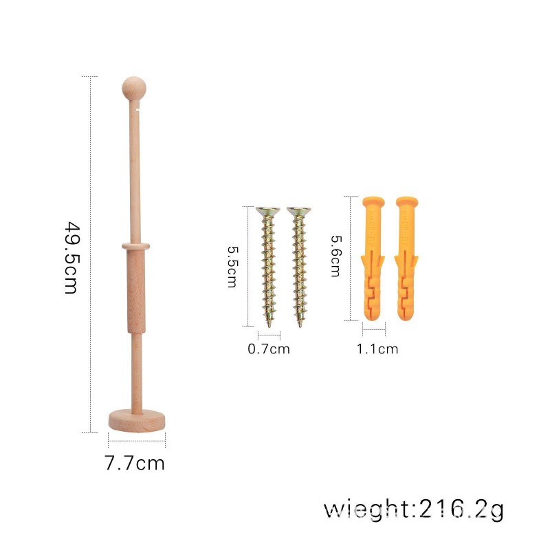 Hot Selling Nursery Wooden Crib Mobile Stand Mosquito Net Hanging Rod Baby Mobile