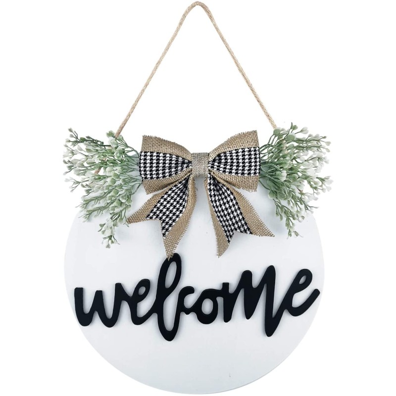 Wholesale Interchangeable Hanging Wooden Spring Welcome Home Farmhouse Sign