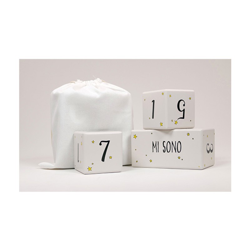 New Design Week Month Year Photo Prop Solid Wood Natural Baby Milestone Blocks