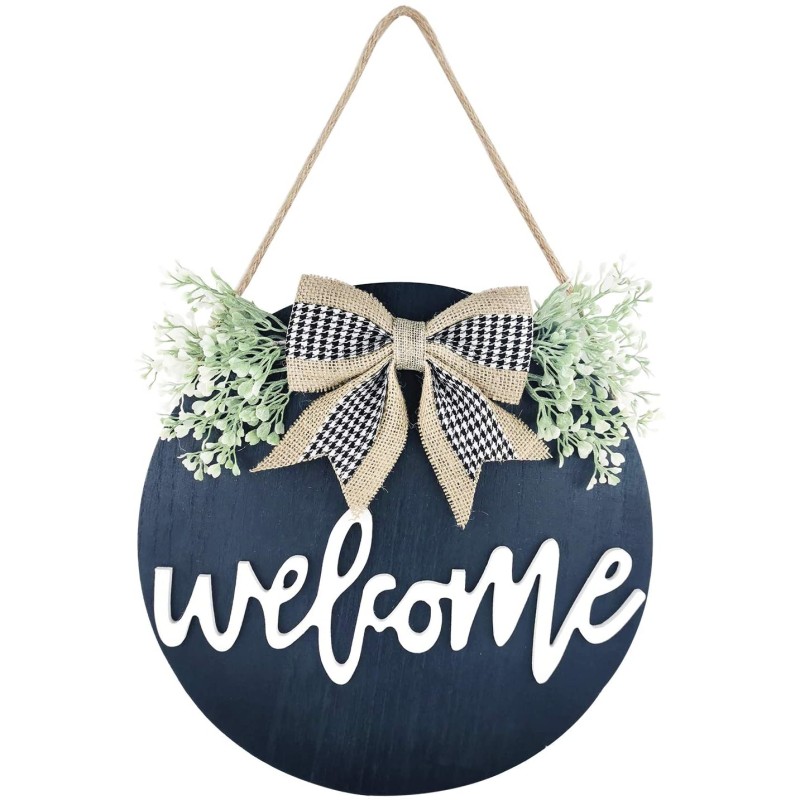 Wholesale Interchangeable Hanging Wooden Spring Welcome Home Farmhouse Sign