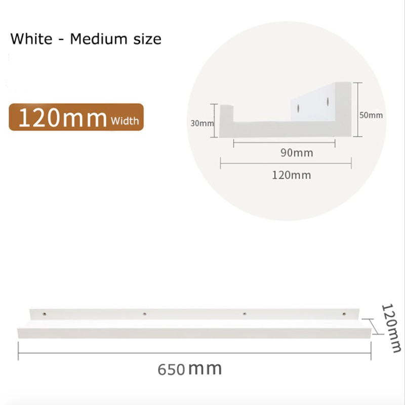 Custom 2 Shelves 2 Piece Pine Wood Solid Wood Floating Shelf Wall Mounted