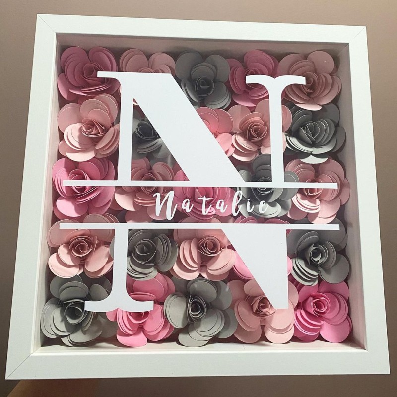 Wooden Craft A4 Shadow Box with Glass Front Wood Keepsake Frame Box Wholesale 12x12