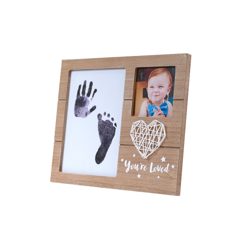 DIY Handprint Footprint Impression Kit Baby Care Non-Toxic Photo Frame