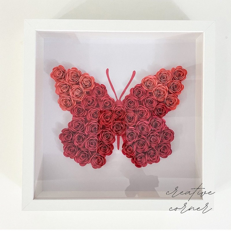 High Quality Custom 8x8 Acrylic Wood Shadow Box Display Case White Wall Art 3D Photo Frame