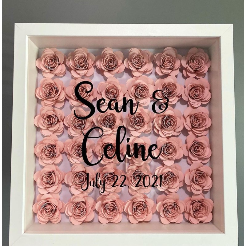 Wholesale Inch 3D Depth Square White Wood 8x8 12x12 Shadow Box Photo Frame