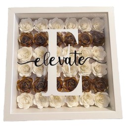 Shadow Box 4x6 Photo Frame with HD Plexiglass Deep Wood Memory Box Flower Display Case