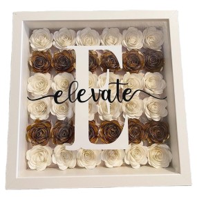 Shadow Box 4x6 Photo Frame with HD Plexiglass Deep Wood Memory Box Flower Display Case