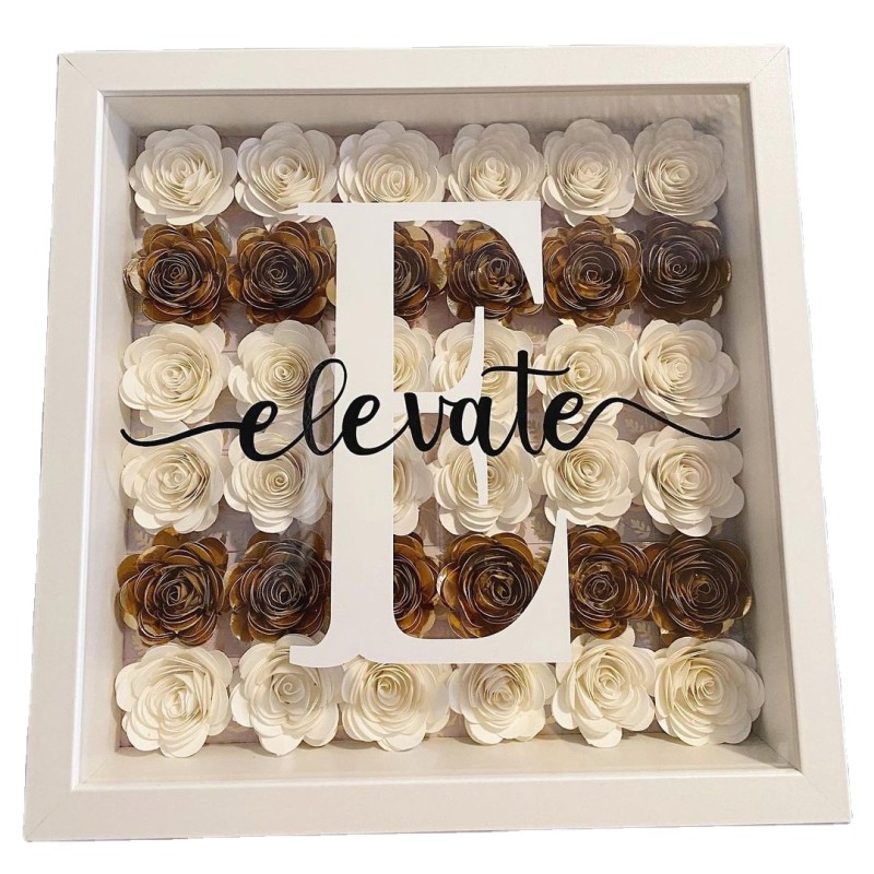 Shadow Box 4x6 Photo Frame with HD Plexiglass Deep Wood Memory Box Flower Display Case