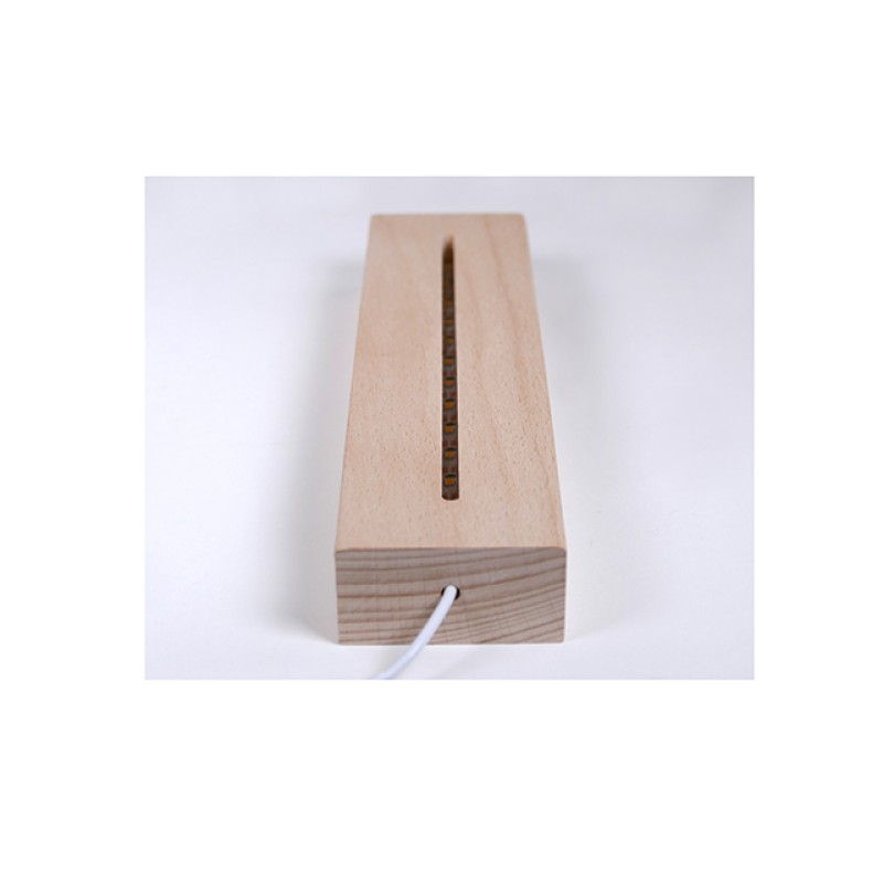 Wholesale Transparent Double-Sided Personalized Acrylic Handprint Photo Frame Custom Acrylic Gift Wooden Lamp Base