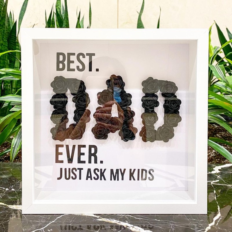 Wholesale Large Natural Wood Frame 3D Depth Square White Shadow Box Picture Frame 5x5