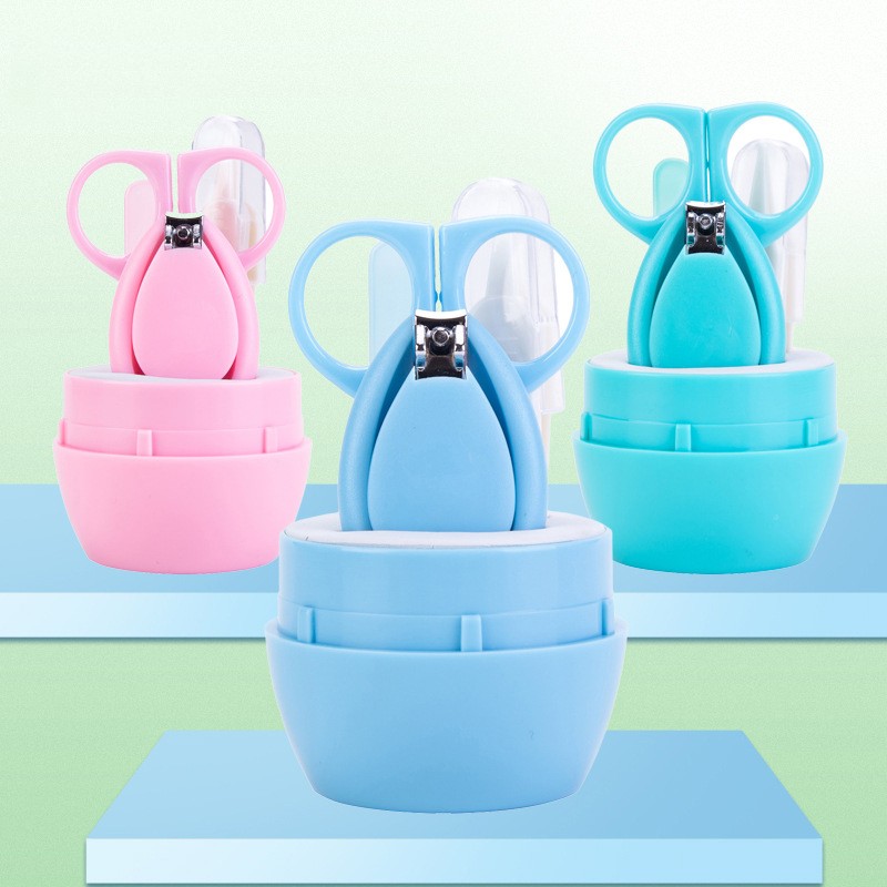 Baby Safety Scissors Nail Clipper Nail Care 4-Piece Set