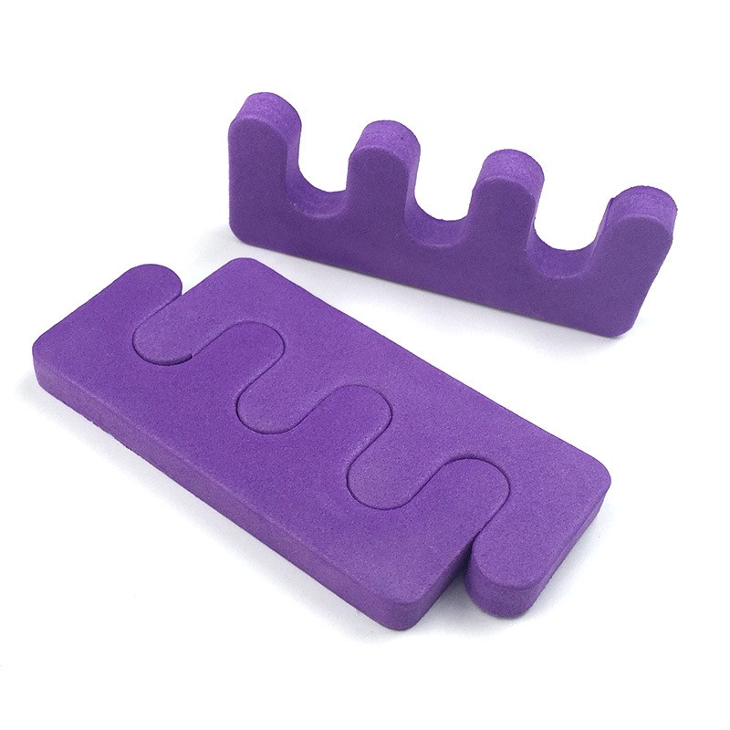 Purple Nail Salon Tools 6PCS Disposable Nail Art Set Pedicure Kit with Toe Separator