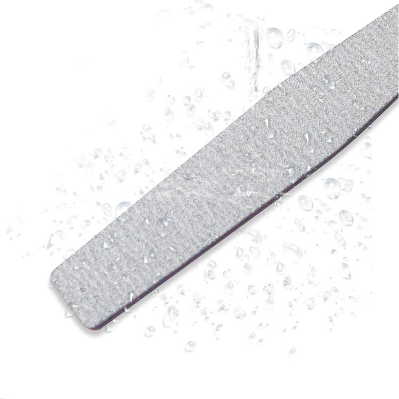 Professional Custom Printed Logo Double-Sided Disposable Rectangle Nail File 80/100/180 Grit Sandpaper Nail File