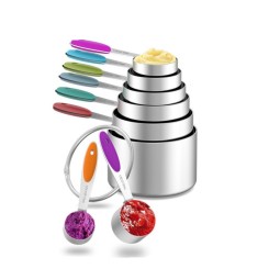 Wholesale 10 pcs Kitchen Measuring Tools High-End Luxury Stainless Steel Measuring Cup Spoon Set