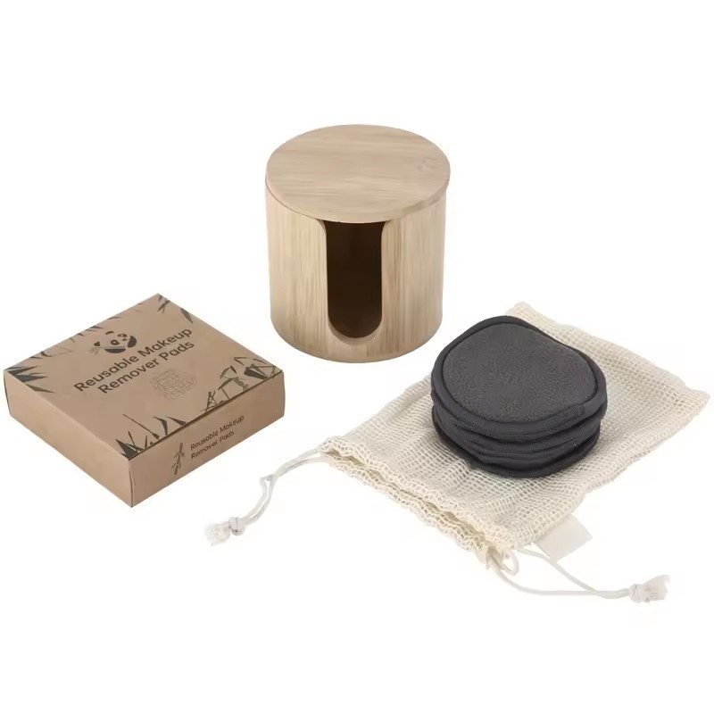 Reusable Makeup Remover Pads Eco-Friendly Cotton & Bamboo Toner Includes Washable Laundry & Storage Bag