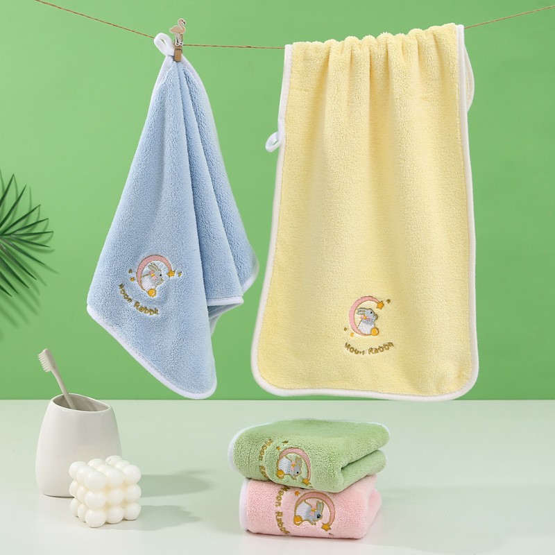 50 * 25cm New Cute Baby Towel Face Ultra-Fine Fiber Absorbent Drying Bath Beach Towel Towel