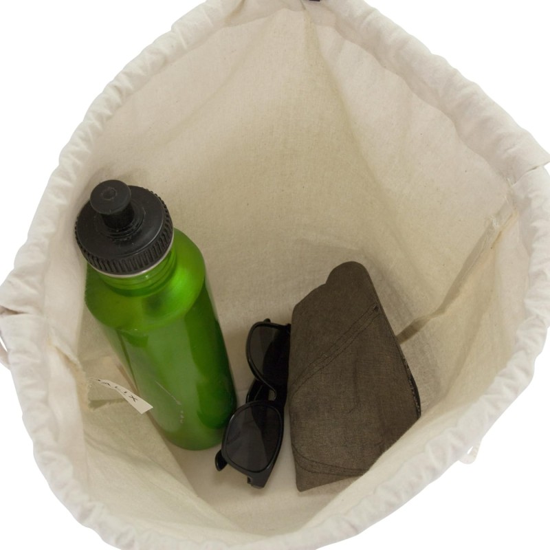 Custom Logo Dust-Proof 100% Recycled Cotton Small Canvas Drawstring Bag / Custom Cotton Bag