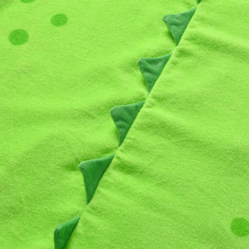 Children's Beach Towel Breathable Warm Children's Cartoon Bathrobe Polygonal Dinosaur Hooded Towel Bath Towel