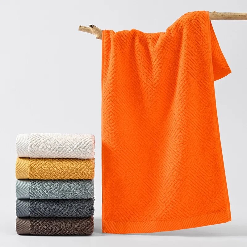 Wholesale Luxury Comfortable Home High-Quality Plain Color OEM Pure Cotton Bathroom Adult Face Towel