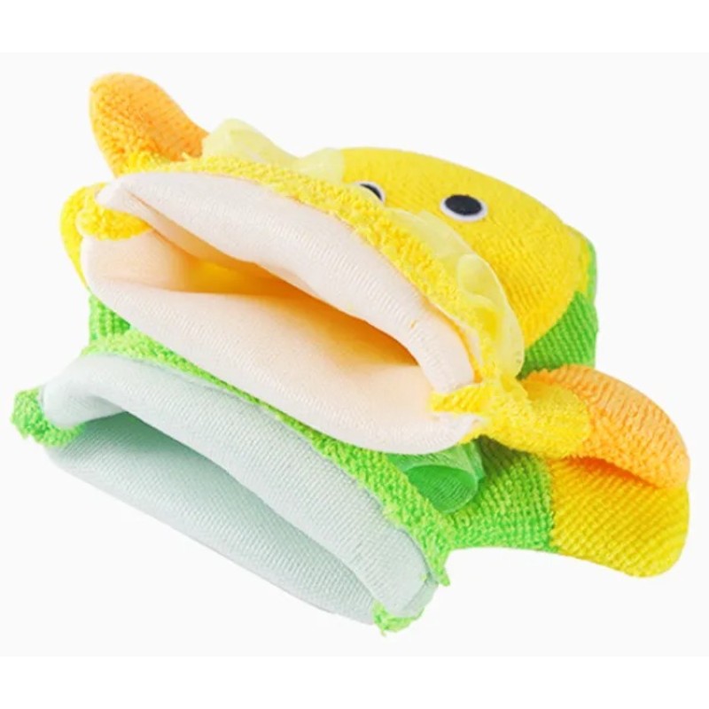 Cute Animal Bath Gloves Soft Cotton Children's Bath Sponge Baby Bath Sponge
