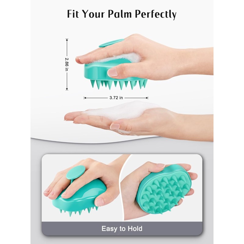 Hot-Selling Custom Scalp Hair Massager ABS Body Shampoo Brush Silicone Bath Brush Scalp Itch High-Quality Scalp