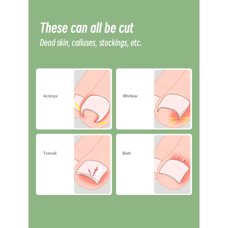 Hot Sale Toenail Nail Clipper Cutter Stainless Steel Pedicure Manicure Tool Thick Ingrown Correction Pedicure Set