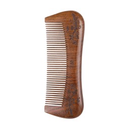Wooden Comb Natural Black Golden Sandalwood Fine Tooth Wooden Pocket Comb Anti-Static Lice Beard Comb Hair Styling